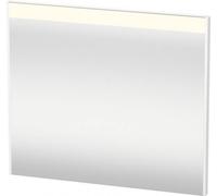 Duravit Miroir Brioso 82,0 x 4,5 cm avec éclairage LED, chauffage de miroir inclus, BR700202222, Couleur: Décor blanc brillant, manche blanc brillant