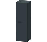 Duravit No.1 armoires mi-hautes, 1 porte, charnières à gauche, 400x360x1320mm, 4 tablettes en verre, N11308L49490000, Couleur: Graphite mat