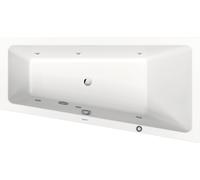 Duravit No.1 baignoire balnéo encastrée, trapèze, 1600x850mm, Jet Protect, 1 inclinaison du dossier à droite, blanc, 760507000JP1000