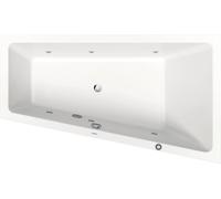 Duravit No.1 baignoire balnéo encastrée, trapèze, 1700x1000mm, Jet Protect, 1 inclinaison du dossier à droite, blanc, 760509000JP1000