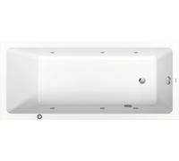 Duravit No.1 baignoire pour WC encastrée, rectangulaire, 1800x800mm, Jet Protect,1 pente de dossier, blanc, 760491000JP1000