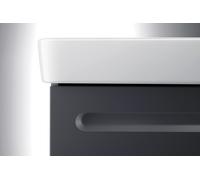 Duravit No.1 bâti-support lavabo suspendu, 1 tiroir, 490x426x478mm, avec découpe siphon et tiroir intérieur, N14380049490000, Couleur: Décor graphite mat