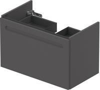 Duravit No.1 bâti-support lavabo suspendu, 1 tiroir, 740x426x478mm, avec découpe siphon et tiroir intérieur, N14383049490000, Couleur: Décor graphite mat