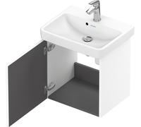 Duravit No.1 bâti-support pour lavabo suspendu, 1 porte, charnières à gauche, 440x386x478mm, N14267L18180000, Couleur: Décor blanc mat
