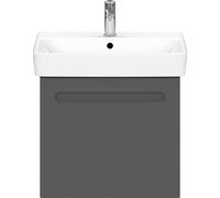 Duravit No.1 bâti-support pour lavabo suspendu, 1 tiroir, 540x426x478mm, N14281049490000, Couleur: Décor graphite mat