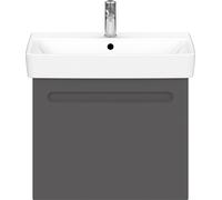 Duravit No.1 bâti-support pour lavabo suspendu, 1 tiroir, 590x426x478mm, N14282049490000, Couleur: Décor graphite mat