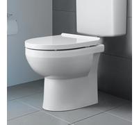 Duravit No.1 WC au sol, rimless, 370x480mm, sortie horizontale, 2184090000, Couleur: Blanc