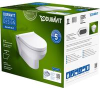 Duravit No. 1 cuvette wc avec abattant à descente lente suspendue sans bride blanc 45750900A1
