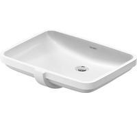 Duravit Vasque à encastrer 2000 03955500282 55x40 cm – installation par le bas, trop-plein, blanc