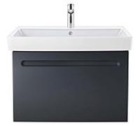 Duravit non. 2000 23758000002 80x46cm, avec trou pour robinetterie, trop-plein, rangée de trous pour robinetterie, blanc