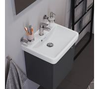 Duravit Lave-mains No.1 - avec trou robinetterie, trop-plein, 500x400, dessous émaillé, blanc