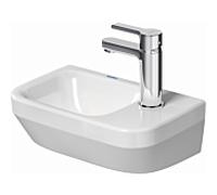 Duravit No. 1 lave-mains 07453600412 36x22cm, trou à droite , sans trop-plein, avec plateforme trou robinet, blanc