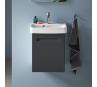 Duravit No.1 bâti-support pour lavabo suspendu, 1 porte, charnières à droite, 390x316x478mm, N14266R49490000, Couleur: Décor graphite mat