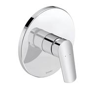 Duravit No.1 Mitigeur monocommandé pour douche, encastré, chrome brillant, consommateur 1, N14210010010
