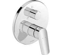 Duravit No.1 Mitigeur monocommandé pour bain, encastré, 2 consommateurs, chrome brillant, N15210018010