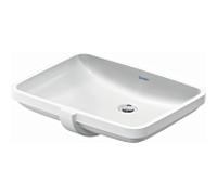 Duravit Vasque à encastrer 2000 03955500282 55x40 cm – installation par le bas, trop-plein, blanc