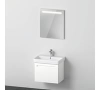 Duravit No.1 ensemble de meubles 650, incl. lavabo, meuble sous-lavabo, miroir, N10156018180000, Couleur: Décor blanc mat