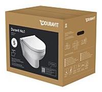 Duravit WC No. 1 45620900A1 Rimless® blanc avec abattant sans bride