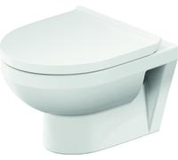 Duravit No.1 WC suspendu Compact, rimless, 365x480mm, sortie horizontale, 2575092000, Couleur: Blanc avec HygieneGlaze