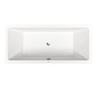 Duravit non. 2000 Basic bain 700597000000000 rectangulaire , 180x80cm, avec deux dossiers inclinés, blanc