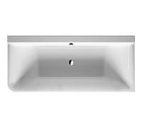 Duravit P3 Comforts Bain 700380000000000 180 x 80 cm, blanc, angle droit, avec cadre