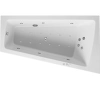 Duravit Whirlpool Paiova 1700x1000mm un dossier inclinÃ© Ã droite, panneau avant en acrylique moulÃ©, cadre, ensemble de vidange et de trop-plein, Combi-System P - 760265000CP1000