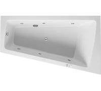 Duravit Paiova Bain à remous, simple dos à droite, habillage acrylique moulé, bâti-support, garniture de vidage et de trop-plein chrome, système Jet, 1700x1000mm, 760265000JS1000