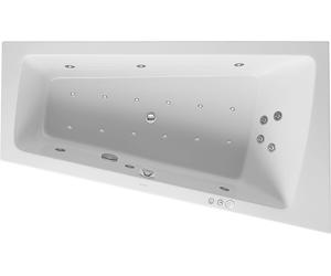 Duravit Paiova Whirlpool, version encastrée, 1 dos incliné à droite, châssis,...