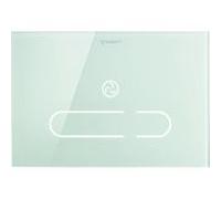 Duravit Plaque d'actionneur DuraSystem WD5003012000 22,98 x 15,7 cm, sans contact, verre blanc , pour WC