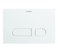 Duravit Plaque de déclenchement DuraSystem WD5001011000 21,7 x 14,65 cm, plastique blanc , pour WC