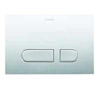 Plaque dactionnement Duravit DuraSystem A1 mécanique pour WC, 217x146,5 mm, plastique, WD5001021000, Couleur: Plaque frontale en plastique, chrome brillant