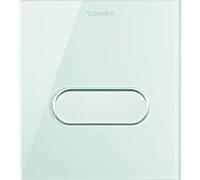 Plaque de commande Duravit DuraSystem A1 mécanique pour urinoir, 140,5x157 mm, verre blanc, WD5005012000