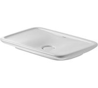 Duravit PuraVida lavabo 69.5x41.5 cm rectangulaire à poser blanc 3707000001