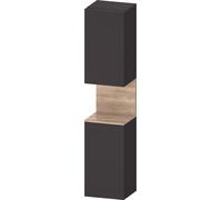 Duravit Collection One Armoires hautes, charnières à gauche, 400x360x1760mm, niche Chêne Mamorisé, QA1346L55800000, Couleur: supermatt en graphite