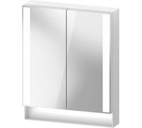 Duravit Qatego armoire de toilette, champs lumineux latÃ©raux, 600x155x750mm, QA71500, Coloris: Blanc mat/DE Fiche d'alimentation/avec Ã©clairage intÃ©rieur - QA7150018180010