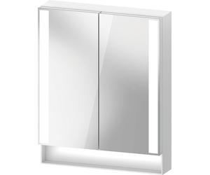 Duravit Qatego armoire de toilette, champs lumineux latéraux, 600x155x750mm, QA7150018181000, Couleur: Blanc mat/FR Fiche dalimentation