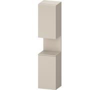 Duravit Qatego Armoire haute, porte à droite, 400x360x1760mm, niche Taupe Supermatt, QA1346R83830010, Couleur: Taupe Supermatt/avec Ã©clairage de niche