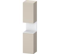 Duravit Qatego Armoire haute, porte à gauche, 400x360x1760mm, niche blanc mat, QA1346L18830010, Couleur: Taupe Supermatt/avec Ã©clairage de niche