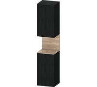 Duravit Qatego Armoire haute, porte à gauche, 400x360x1760mm, niche Chêne Mamorisé, QA1346L55160010, Couleur: ChÃªne noir/avec Ã©clairage de niche