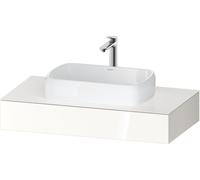 Duravit Qatego Console, 1000x550x170mm, avec découpe au centre, QA4801022220000, Couleur: Blanc brillant