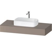 Duravit Qatego Console, 1200x550x170mm, avec découpe au centre, QA48020, Coloris: Basalte mat - QA4802043430000