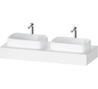 Duravit Qatego Console, 1400x550x170mm, avec deux découpes, QA4805018180000, Couleur: Blanc Mat