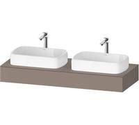 Meuble Double Vasque Duravit Qatego 1400mm Basalte Mat QA4805043430000