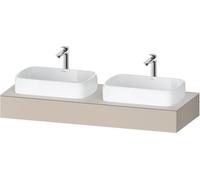 Duravit Qatego Console, 1400x550x170mm, avec deux découpes, QA4805091910000, Couleur: Taupe mat