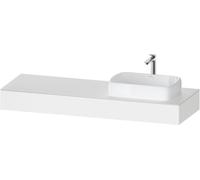 Duravit Qatego Console, 1600x550x170mm, avec découpe à droite, QA4807018180000, Couleur: Blanc Mat