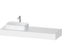 Duravit Qatego Console, 1600x550x170mm, avec découpe à gauche, QA4806018180000, Couleur: Blanc Mat