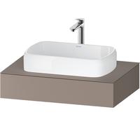 Duravit Qatego Console, 800x550x170mm, avec découpe au centre, QA4800043430000, Couleur: Basalte mat
