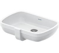 Duravit Qatego lavabo 48x32 cm rectangulaire sous plan blanc 0398480028