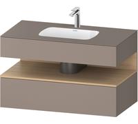 Duravit Qatego lavabo avec meuble 100 cm beige QA4786030430010