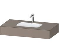 Duravit Qatego lavabo encastré avec console, 1000x550x170mm, QA4691043430000, Couleur: Basalte mat